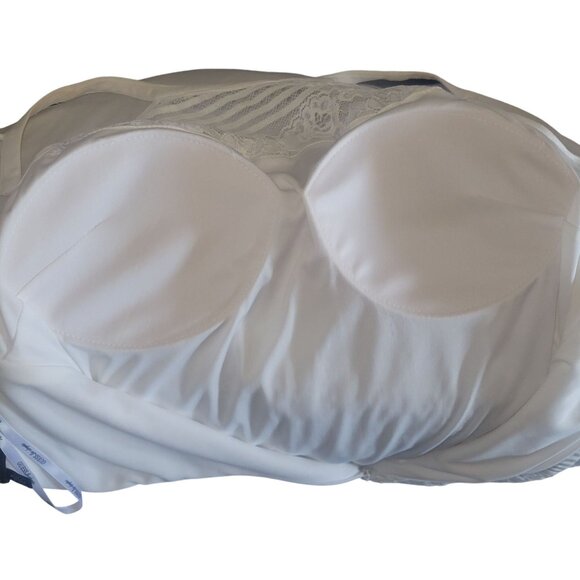 GUESS White Lace Halter Mini Dress‎ Striped Floral Pattern Sheer Back S Sexy - Picture 7 of 9